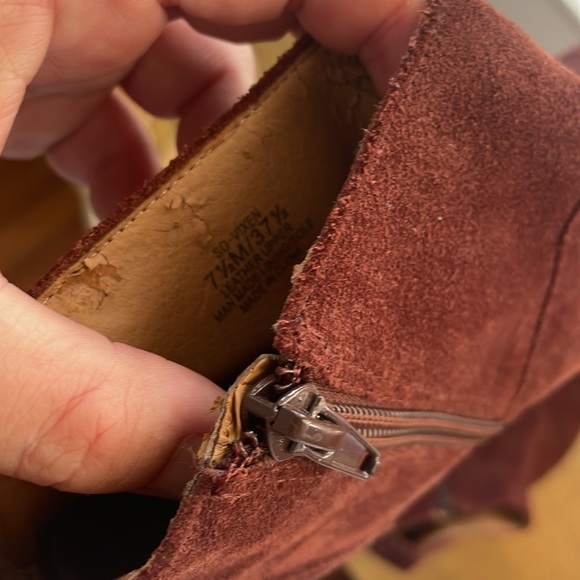 NWOT Rust Color Suede Boots - Picture 9 of 11